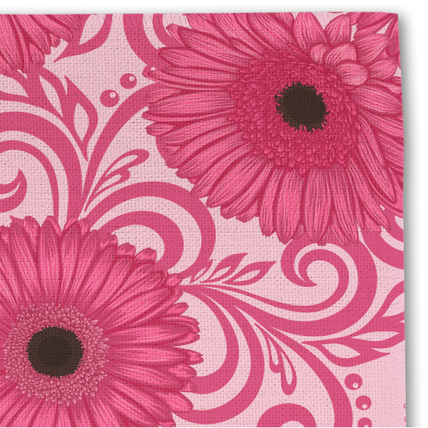 Gerbera Daisy Linen Placemat - DETAIL
