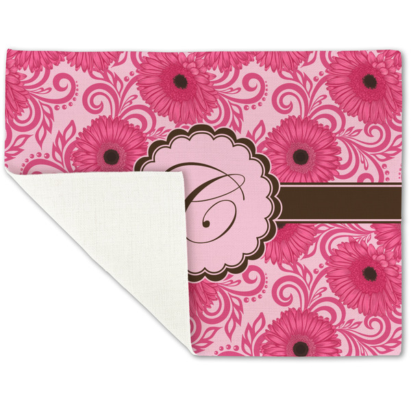 Gerbera Daisy Linen Placemat - Folded Corner (single side)