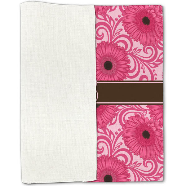 Gerbera Daisy Linen Placemat - Folded Half