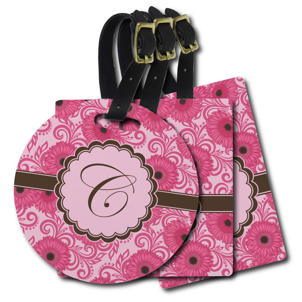 Custom Gerbera Daisy Plastic Luggage Tag (Personalized)