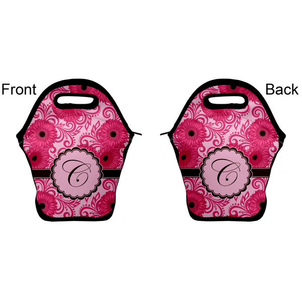 Gerbera Daisy Lunch Bag - Front and Back