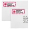 Gerbera Daisy Mailing Labels - Double Stack Close Up