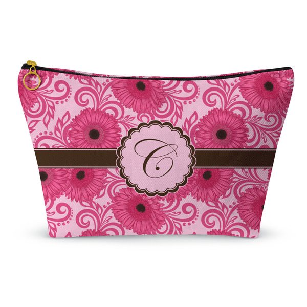 Custom Gerbera Daisy Makeup Bag - Large - 12.5"x7" (Personalized)