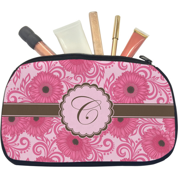 Custom Gerbera Daisy Makeup / Cosmetic Bag - Medium (Personalized)