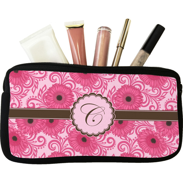 Custom Gerbera Daisy Makeup / Cosmetic Bag - Small (Personalized)