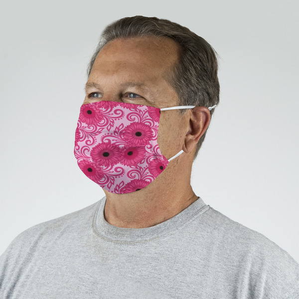 Gerbera Daisy Mask - Quarter View on Guy