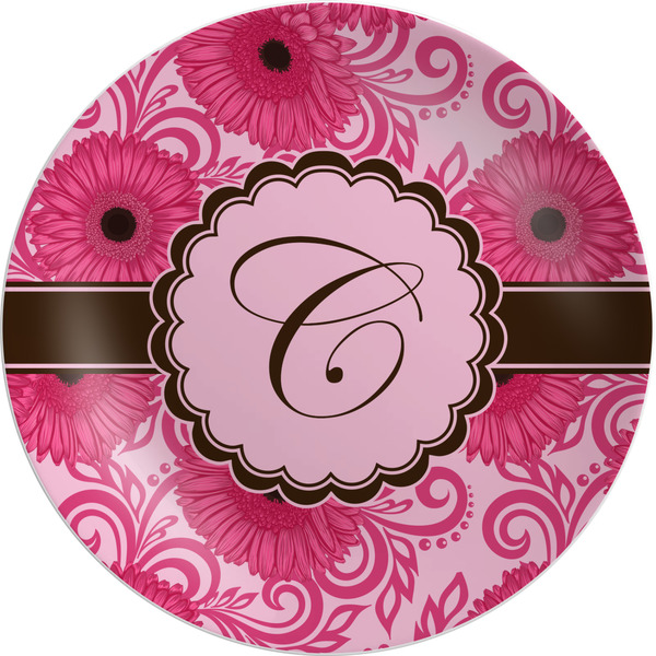 Custom Gerbera Daisy Melamine Plate (Personalized)