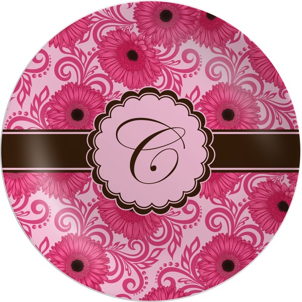 Custom Gerbera Daisy Melamine Plate (Personalized)