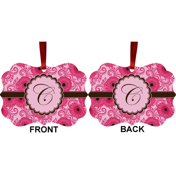 Gerbera Daisy Metal Benilux Ornament - Front and Back (APPROVAL)
