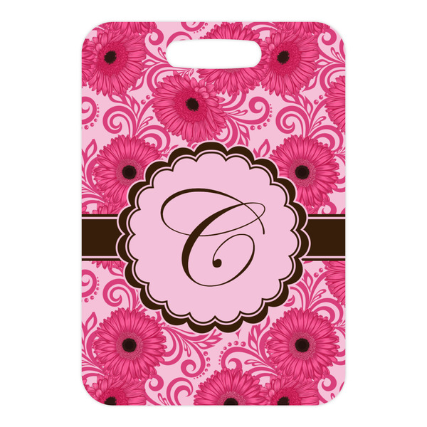 Gerbera Daisy Metal Luggage Tag - Front Without Strap