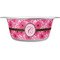Gerbera Daisy Stainless Steel Dog Bowl - Large (Personalized)