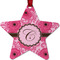 Gerbera Daisy Metal Star Ornament - Front