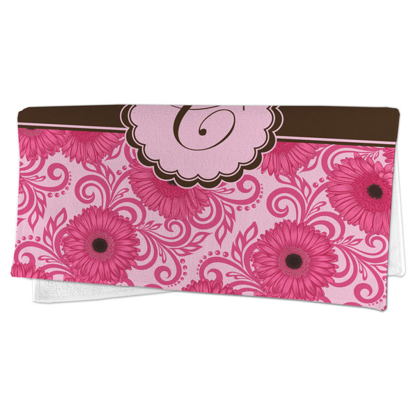 Gerbera Daisy Microfiber Dish Rag - FOLDED (half)