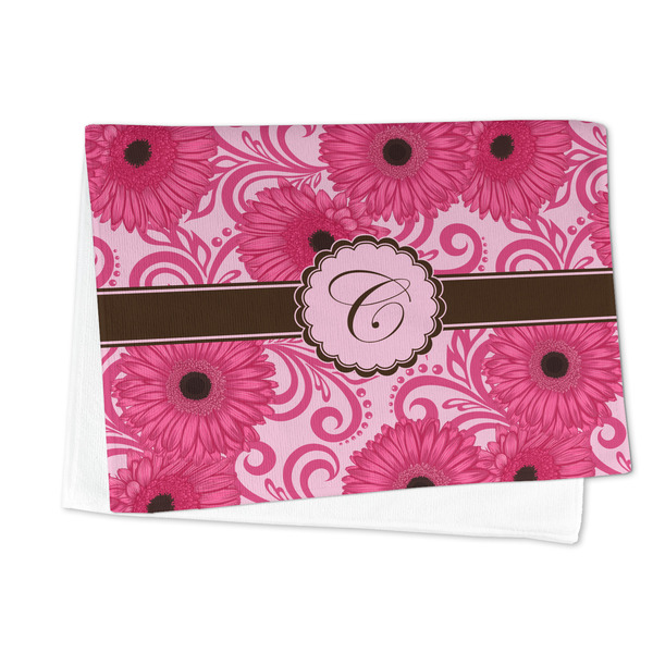 Gerbera Daisy Microfiber Dish Towel - FOLDED HALF