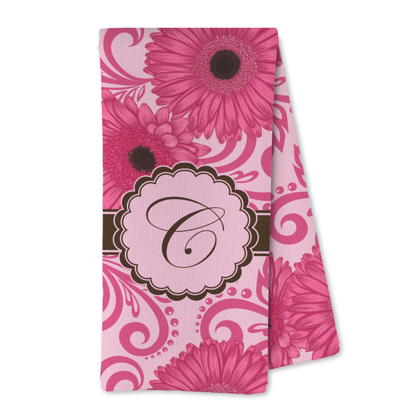 Custom Gerbera Daisy Kitchen Towel - Microfiber (Personalized)