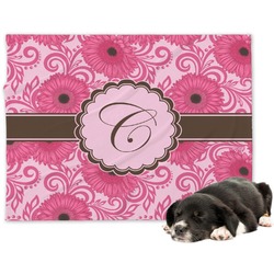 Gerbera Daisy Dog Blanket - Large (Personalized)