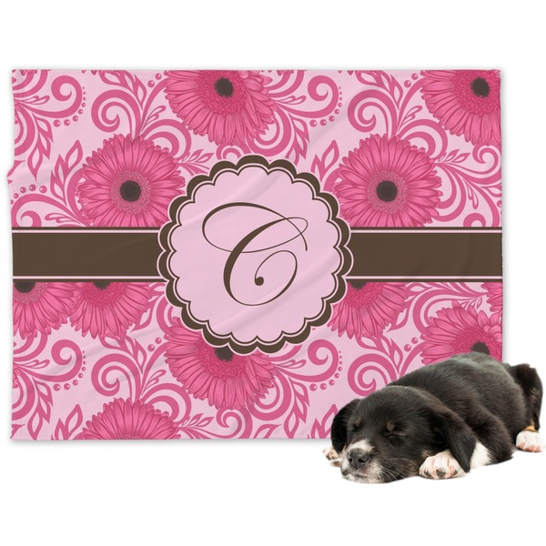 Custom Gerbera Daisy Dog Blanket - Regular (Personalized)