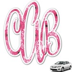 Gerbera Daisy Monogram Car Decal (Personalized)