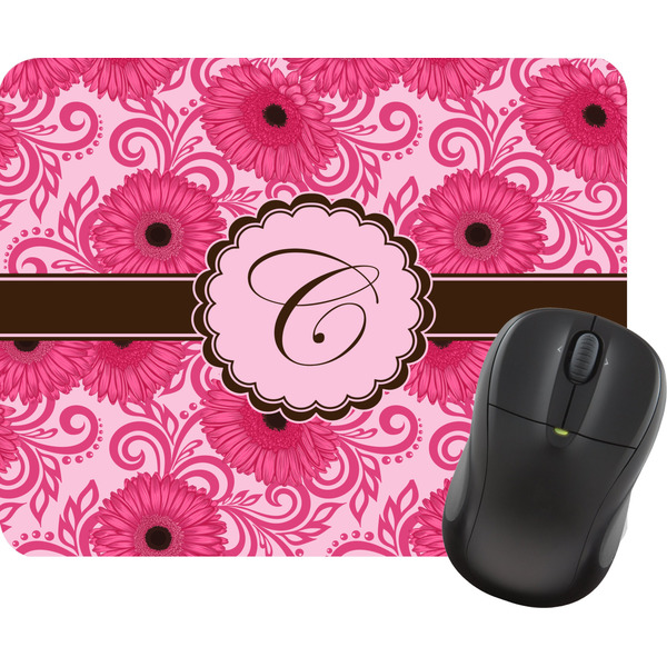 Custom Gerbera Daisy Rectangular Mouse Pad (Personalized)