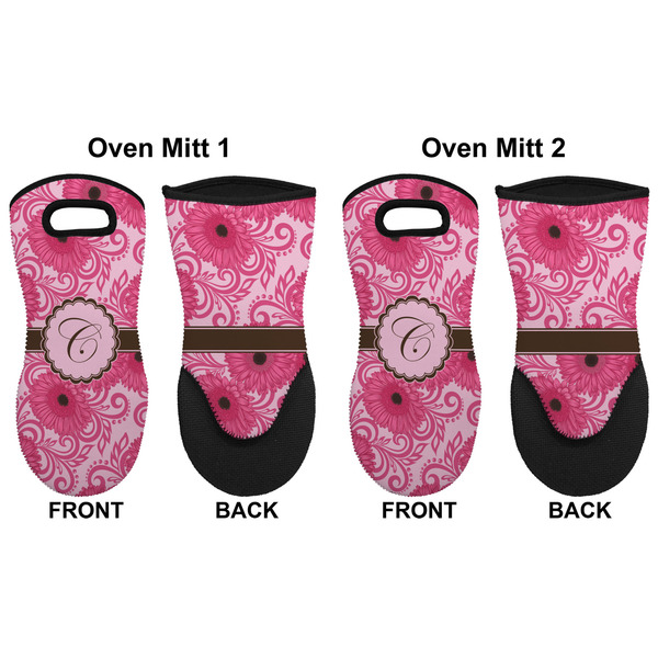 Gerbera Daisy Neoprene Oven Mitt - Set of 2 - Approval