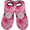 Gerbera Daisy Neoprene Oven Mitts - Set of 2 w/ Initial