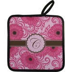 Gerbera Daisy Pot Holder w/ Initial
