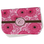 Gerbera Daisy Burp Cloth - Fleece w/ Initial