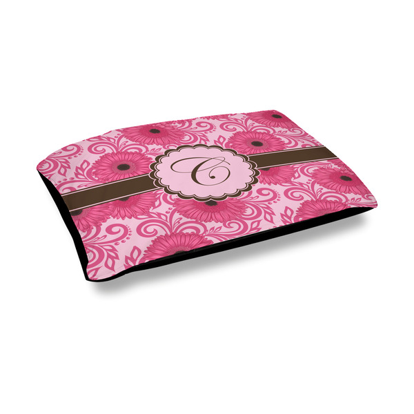 Custom Gerbera Daisy Outdoor Dog Bed - Medium (Personalized)