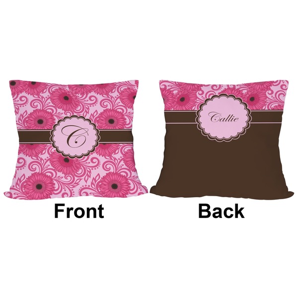 Gerbera Daisy Outdoor Pillow - 18x18