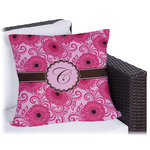 Gerbera Daisy Outdoor Pillow (Personalized)