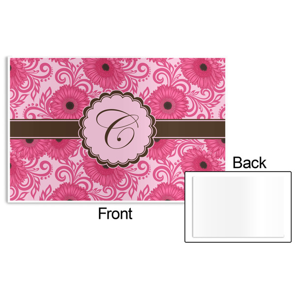 Gerbera Daisy Disposable Paper Placemat - Front & Back