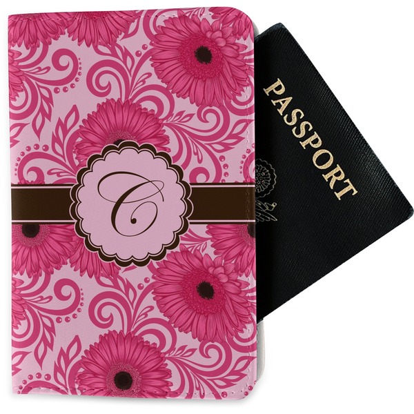 Custom Gerbera Daisy Passport Holder - Fabric (Personalized)