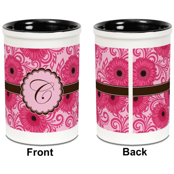 Gerbera Daisy Pencil Holder - Black - approval