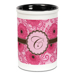 Gerbera Daisy Ceramic Pencil Holders - Black