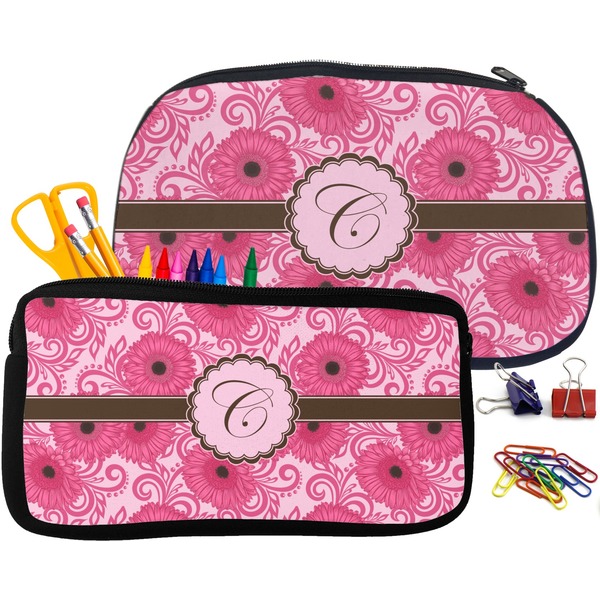 Gerbera Daisy Pencil / School Supplies Bags Small and Medium