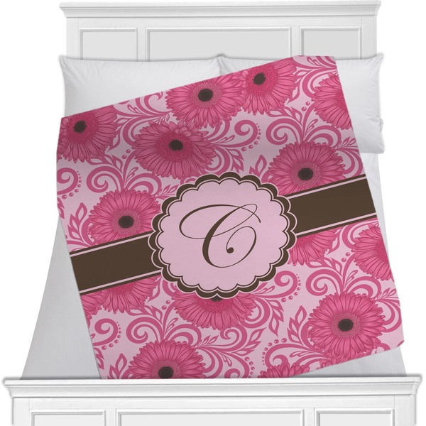 Custom Gerbera Daisy Minky Blanket (Personalized)