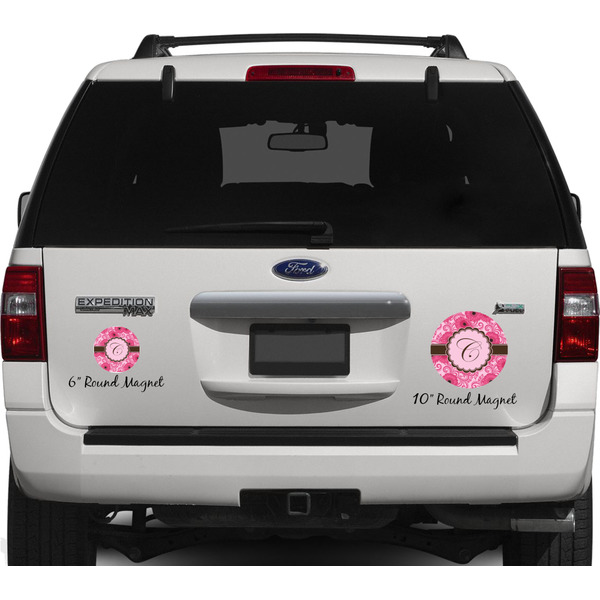 Gerbera Daisy Personalized Car Magnets on Ford Explorer