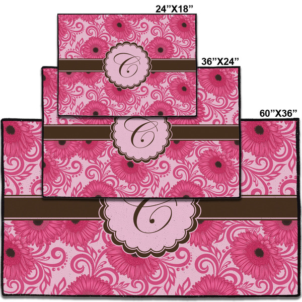 Gerbera Daisy Personalized Door Mat - Group Parent IMF