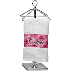 Gerbera Daisy Cotton Finger Tip Towel (Personalized)