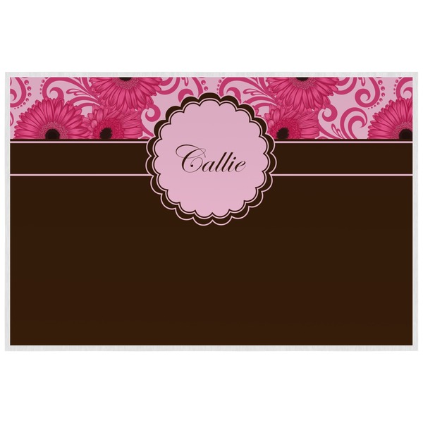 Gerbera Daisy Personalized Placemat (Back)