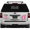 Gerbera Daisy Personalized Square Car Magnets on Ford Explorer