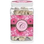 Gerbera Daisy Dog Treat Jar (Personalized)