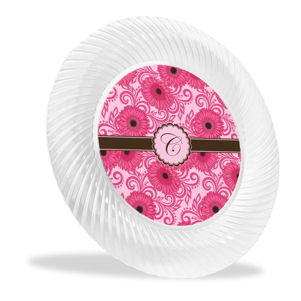 Custom Gerbera Daisy Plastic Party Dinner Plates - 10" (Personalized)