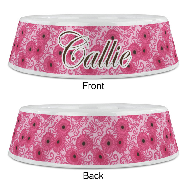 Gerbera Daisy Plastic Pet Bowls - Large - APPROVAL