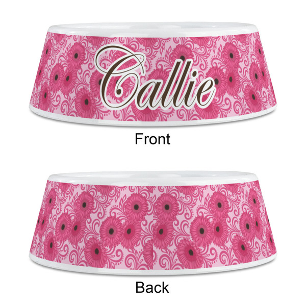 Gerbera Daisy Plastic Pet Bowls - Medium - APPROVAL