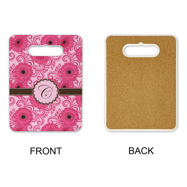 Gerbera Daisy Rectangle Trivet with Handle - APPROVAL