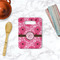 Gerbera Daisy Rectangle Trivet with Handle - LIFESTYLE