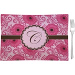Gerbera Daisy Rectangular Glass Appetizer / Dessert Plate - Single or Set (Personalized)