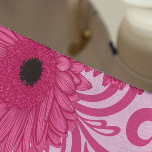 Gerbera Daisy Large Rope Tote - Close Up View