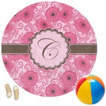 Gerbera Daisy Round Beach Towel (Personalized)
